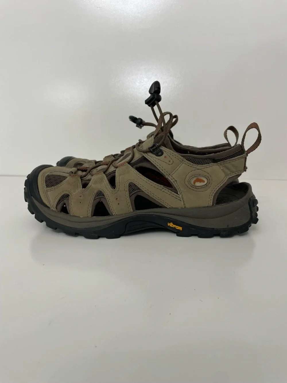 Simms StreamTread Nubuck Leather Water Hiking Fishing Shoe, Mens size 8